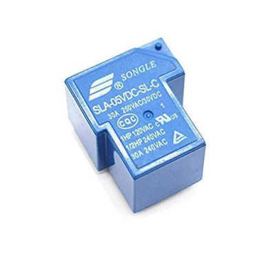 Relæ 5V 30A / 250VAC Songle SLA-05VDC-SL-C, omkoblingskontakt Relæ 5V 30A / 250VAC Songle SLA-05VDC-SL-C, omkoblingskontakt